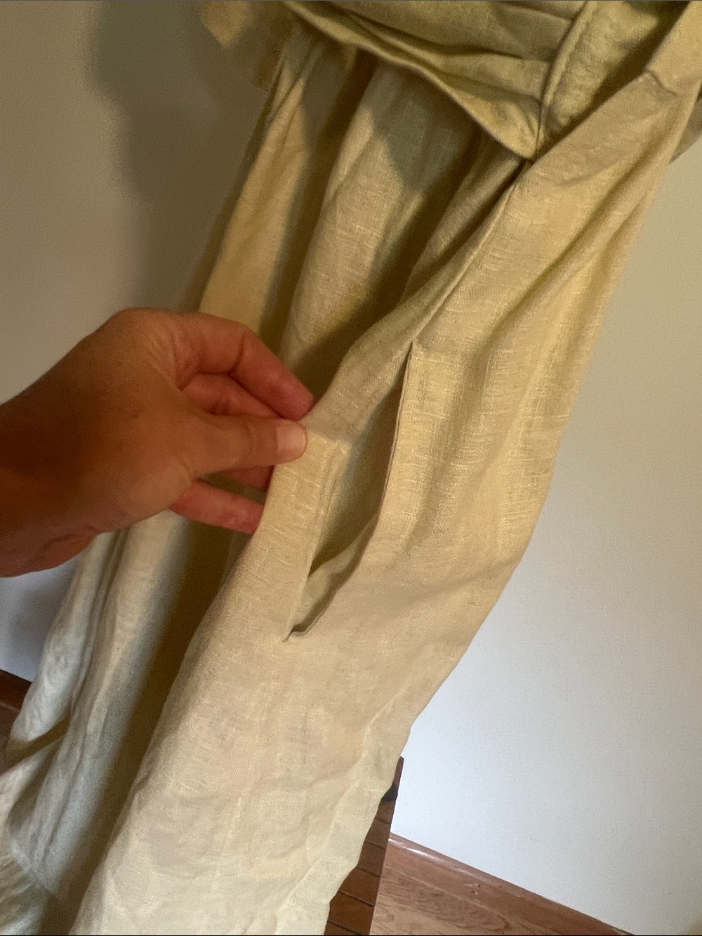 Myah Peñaloza Wrap Linen Dress - Picture 4 of 6